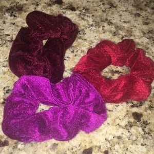 Velvet scrunchies